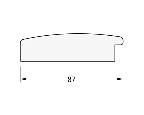 Зеркало Evoform Exclusive Floor 201х81 BY 6116 с фацетом в багетной раме - Травленое золото 87 мм