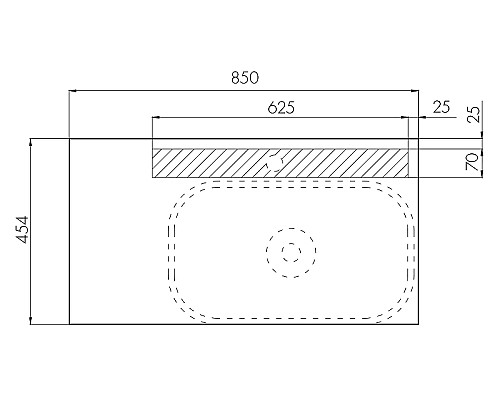 Тумба под раковину Aquaton Терра 85 1A247201TEKA0 подвесная Дуб кантри Антрацит