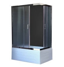 Душевой уголок Royal Bath BP 100х80 с поддоном Хром