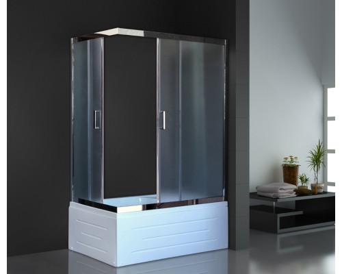 Душевой уголок Royal Bath BP 100х80 с поддоном Хром
