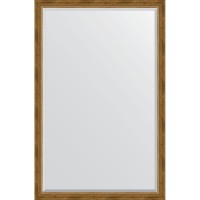 Зеркало Evoform Exclusive 173х113 BY 3614 с фацетом в багетной раме - Состаренная бронза с плетением 70 мм