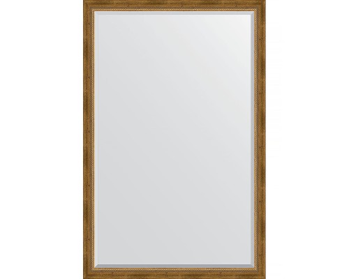 Зеркало Evoform Exclusive 173х113 BY 3614 с фацетом в багетной раме - Состаренная бронза с плетением 70 мм