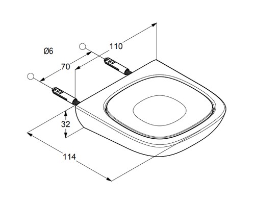 Мыльница Kludi Ambienta 5398505 Хром Белая