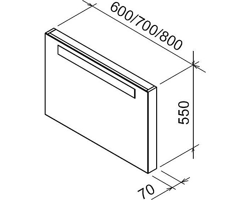 Зеркало Ravak Classic X000000955 800 каппучино
