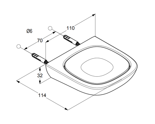Мыльница Kludi Ambienta 5398505 Хром Белая