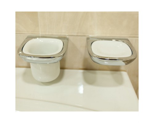 Мыльница Kludi Ambienta 5398505 Хром Белая