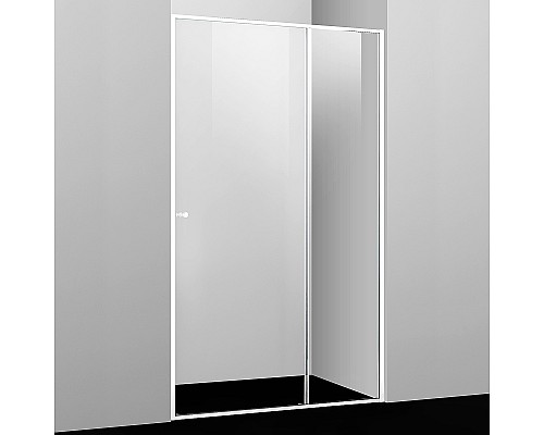 Душевая дверь WasserKRAFT Rhin 120 44S05 профиль Белый стекло прозрачное