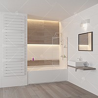 Шторка на ванну RGW SC-54 80 см 