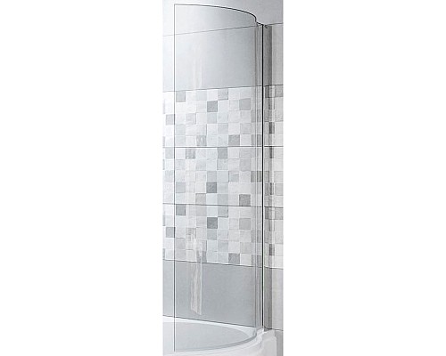 Шторка на ванну Riho Novik Z108 80 GZT94000762 R профиль Хром стекло прозрачное