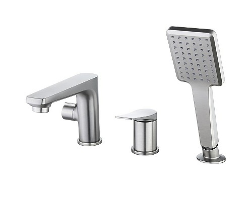 Смеситель на борт ванны Lemark Bronx LM3745GM Графит