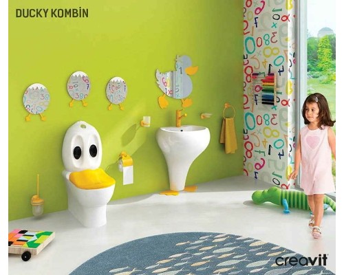 Кольцо для полотенец Creavit Ducky BR20210Y Желтое