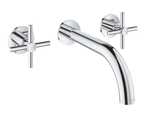 Смеситель Grohe двухвентильный для раковины на 3 отверстия