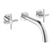 Смеситель Grohe двухвентильный для раковины на 3 отверстия