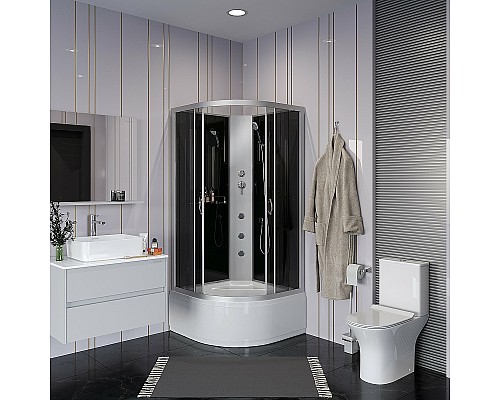 Душевая кабина Niagara Classic 80x80 NG-2507-14BKG с гидромассажем Душевая кабина Niagara Classic 80x80 NG-2507-14BKG с гидромассажем