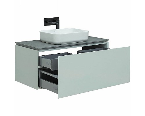 Тумба под раковину Allen Brau Infinity 100 1.21004.PWM подвесная Папирус матовый