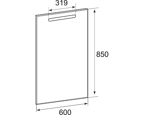 Зеркало Roca The Gap 60 ZRU9302688 с подсветкой с системой антизапотевания