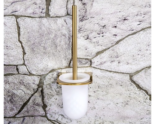 Ершик для унитаза WasserKRAFT Aisch K-5927 Золото матовое