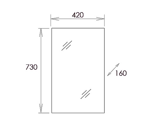 Зеркальный шкаф Onika Венеция 42.00 204201 Белое