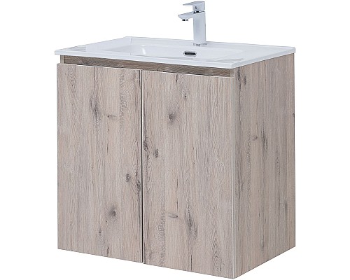 Тумба под раковину Aquanet Алвита New 70 303906 подвесная Дуб веллингтон белый