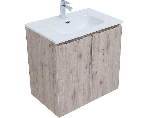 Тумба под раковину Aquanet Алвита New 70 303906 подвесная Дуб веллингтон белый