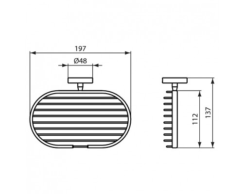 Полка корзина Ideal Standard IOM A9112AA Хром