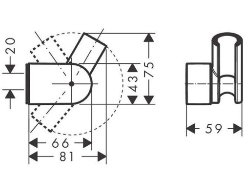 Держатель для ручного душа Hansgrohe Porter Vario 28328000