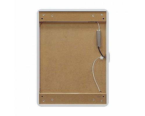 Зеркальный шкаф Art&Max Platino AM-Pla-600-800-1D-L-DS-F с подсветкой с сенсорным выключателем Белый