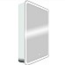 Зеркальный шкаф Art&Max Platino AM-Pla-600-800-1D-L-DS-F с подсветкой с сенсорным выключателем Белый