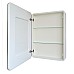 Зеркальный шкаф Art&Max Platino AM-Pla-600-800-1D-L-DS-F с подсветкой с сенсорным выключателем Белый