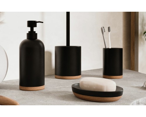 Стакан для зубных щеток WasserKRAFT Vils K-6128 Черный