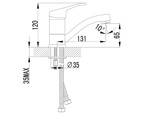 Смеситель Lemark Omega LM3107C для раковины
