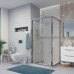 Душевой уголок Niagara Nova 120х90 профиль Хром стекло прозрачное
