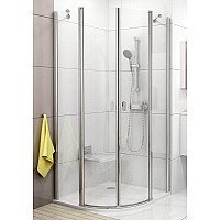 Полукруглая душевая кабина Ravak Chrome 3Q140C00Z1 80 блестящий прозрачный