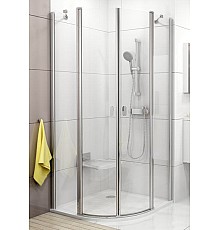 Полукруглая душевая кабина Ravak Chrome 3Q140C00Z1 80 блестящий прозрачный