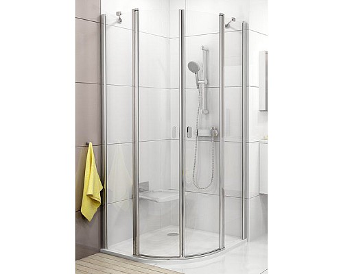 Полукруглая душевая кабина Ravak Chrome 3Q140C00Z1 80 блестящий прозрачный Полукруглая душевая кабина Ravak Chrome 3Q140C00Z1 80 блестящий прозрачный