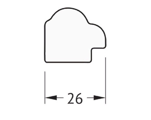 Зеркало Evoform Definite 108х58 Витая бронза