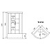 Душевая кабина Timo Eco 80x80 TE-0780 с гидромассажем