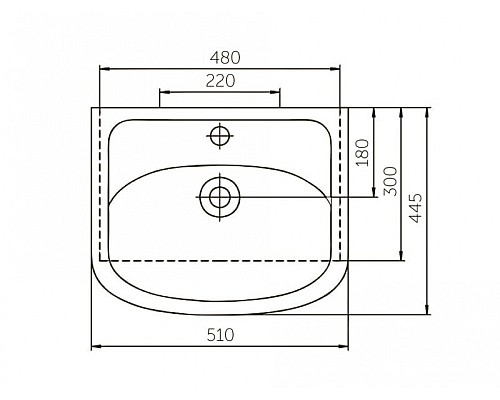 Раковина Corozo Уют 50 SD-00000371