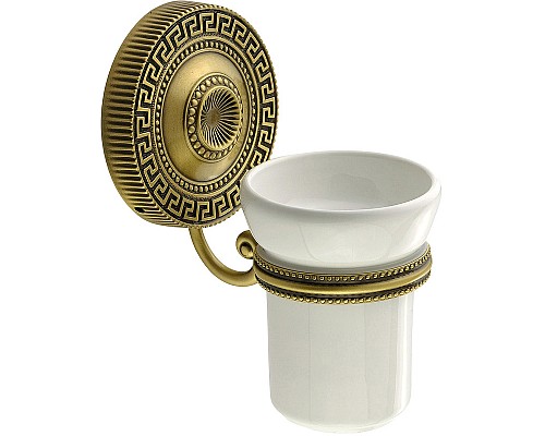 Стакан для зубных щеток Migliore Montecarlo 31517 Белый Бронза