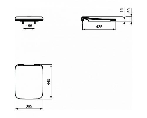 Комплект унитаза с инсталляцией Ideal Standard Strada II E387001 с сиденьем Микролифт