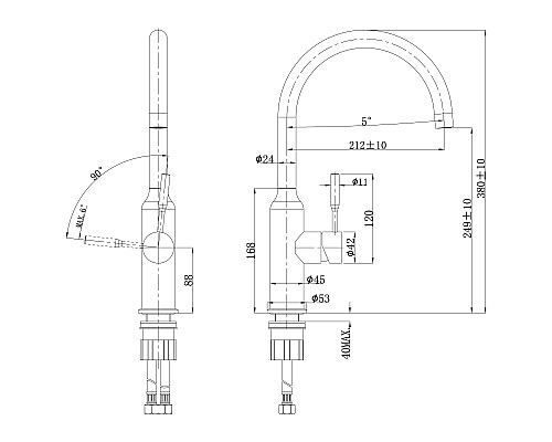 Смеситель Lemark Expert LM5079S для кухни
