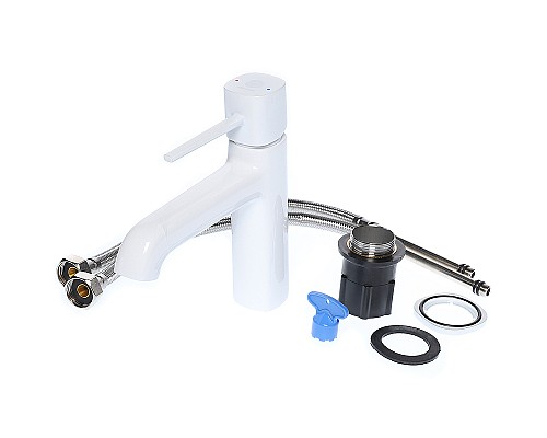 Смеситель для раковины Orange Karl M05-021w Белый