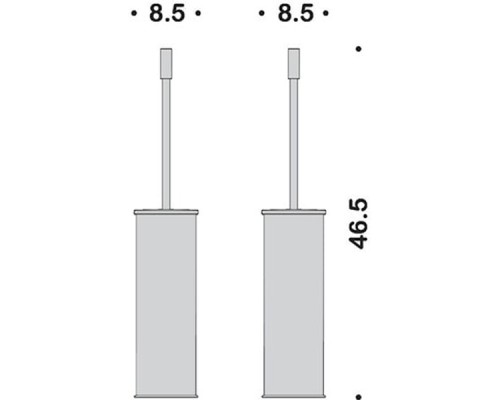 Ершик для унитаза Colombo Design Plus W4961.HPS1 Zirconium
