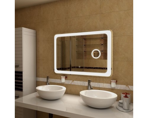 Зеркало Art&Max Latina AM-Lat-1200-800-DS-F-X3 с подсветкой с сенсорным выключателем