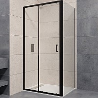 Душевой уголок RGW Passage PA-74B 130x100 410874130-14 профиль Черный стекло прозрачное