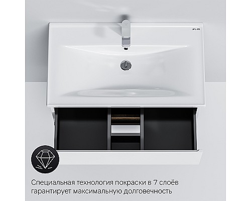 Тумба под раковину AM.PM X-Joy 80 M85AFHX0802WG подвесная Белый глянец