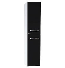 Шкаф пенал Bellezza Рокко 35 4623704180043 подвесной Черный Белый