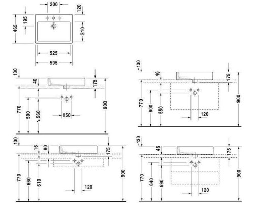 Раковина Duravit Vero 60 Белая