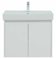 Тумба под раковину Aquanet Nova Lite 75 298850 подвесная Белая глянцевая