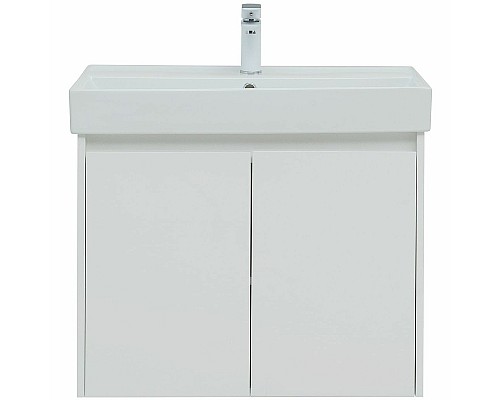 Тумба под раковину Aquanet Nova Lite 75 298850 подвесная Белая глянцевая